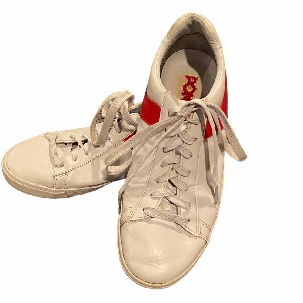PONY Sneakers Red/White Lace Up Size 9.5